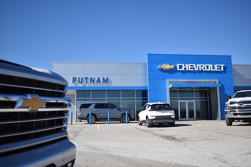 Democrat photo/Garrett Fuller — Putnam Chevrolet, a Moniteau County staple for 100 years, was sold Feb. 6 to Ed Morse Automotive Group of Delray Beach, Florida. Originally founded by C.O. Putnam in 1923 as Putnam Motor Service in Jamestown, the dealership started selling Chevrolet vehicles in 1928. As a result of the sale, the Putnam name will be no more, instead replaced by Ed Morse Chevrolet North. However, customers can expect the same staff and service they've received over the past century, as Bill Campbell, manager, expects minimal changes to occur.