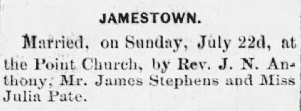 Article in the Thursday, August 2, 1883 California Democrat